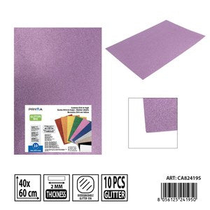 PRYMA FOLHA DE EVA COM BRILHO BIO 40X60CM 2MM LILÁS