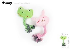 Peluche série animais com corda de algodão rã/coelho 8*15 CM