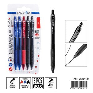 PRYMA BOLIGRAFO CON SECADO RAPIDO 0.7MM 5PZ