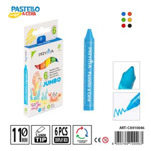 CERA JUMBO 6 CORES 10X1,1CM