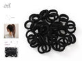 CONJUNTO DE ELÁSTICOS DE CABELO 2.8M 40PÇS PRETO