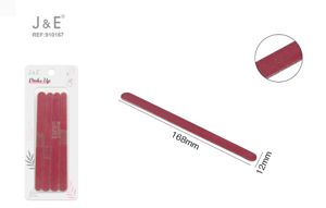 LIMA VERMELHA DE UNHAS 20PCS 12*168MM