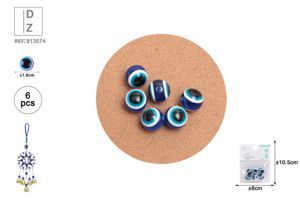 CONTAS DE OLHOS EM AZUL