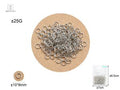 ANEL SALTO COR PRATA ±10*8MM ±25G