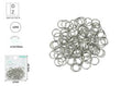 ANEL DE SALTO COR PRATEADA ±12*10MM ±25G