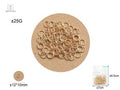 ARGOLA SALTO COR DOURADO ±12*10MM ±25G