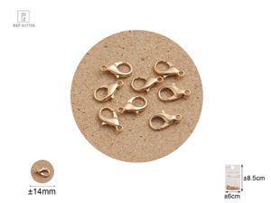 FECHO LAGOS DE OURO 14MM*8UNID