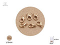 FECHO DE LAGARTIXA DOURADO 16MM*6PCS