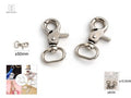 GANCHO A PRESION EN COLOR PLATA 2PCS