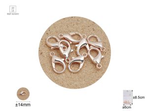 8 PEÇAS DE ACESSÓRIOS DE LIGA DE 14MM PARA DIY