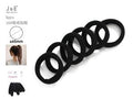 ELÁSTICO DE CABELO PRETO 6 PEÇAS Nº16 ±45MM GROSSO