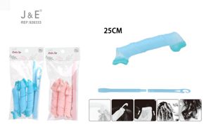 FERRO ENCARACOLAR FAJITA AZUL/ROSA 25CM 6PCS