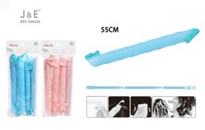 BABADOR FAJITA AZUL/ROSA 55CM 6 PEÇAS