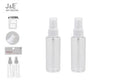 FRASCOS TRANSPARENTES DE 100 ML 2 PEÇAS