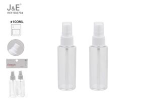 FRASCOS TRANSPARENTES DE 100 ML 2 PEÇAS