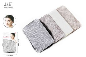 TOUCA DE MALHA FINA PARA CABELO 3PÇS