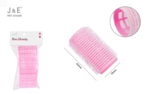 3,5 CM CONJUNTO DE BOBES PARA CABELO FUCHSIA 4 UNID.