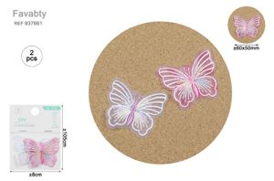 2 PEÇAS DECORAÇÕES BORBOLETA
