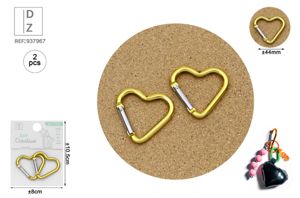 PORTA-CHAVES MOSQUETÃO DOURADO