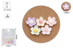 5 PEÇAS DE DECORAÇÕES DE FLORES