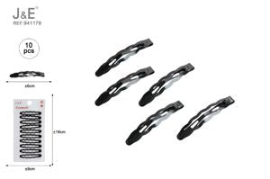 10 UNIDADES MOLA DE CABELO PRETA 6CM