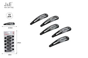 10UNIDADES 5.8CM MOLA DE CABELO PRETA