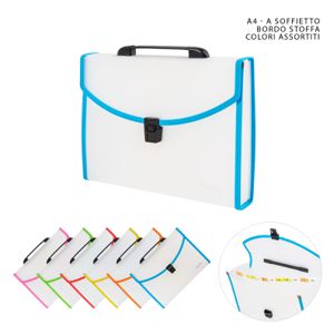 BOLSA DE ARCHIVO ACORDEÓN A4 33X25X4CM 12 PÁGINAS