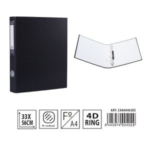 ARQUIVADOR DE 4 ARGOLAS D4 PRETO