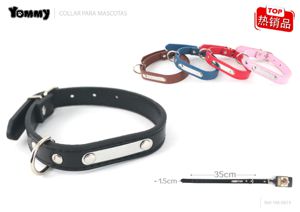 Coleira em PU com placa 1,5*35 CM