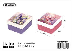 CAIXA DECORATIVA DE PAPEL 9.5*9.5*5.5CM
