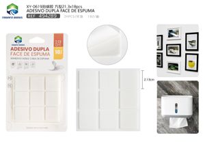 ADESIVO DUPLA FACE DE ESPUMA XY-0619 21.3CM 18PCS
