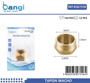 Tampão Macho 3/4