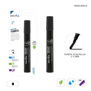 MARCADOR PONTA CHANFRADA 2/5MM PRETO