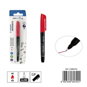 MARCADOR PERMANENTE PONTA F 0,6MM VERMELHO
