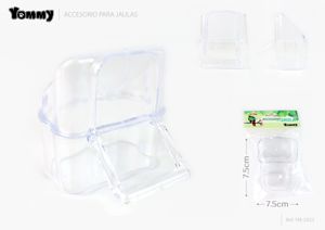Comedouro para Gaiola de Pássaros pacote individual 7,5*7,5*8 CM