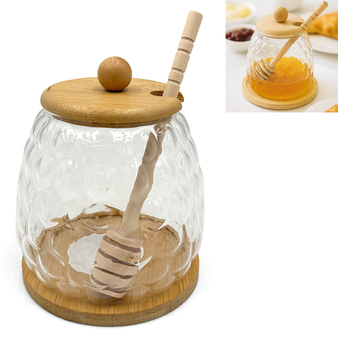 FRASCO DE VIDRO + COLHER B2510070 REF.S45719