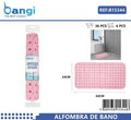 Tapete de Banho losango escovado rosa 34*64