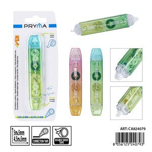 Fita Corretora Pryma + Fita Adesiva 5mmx5m