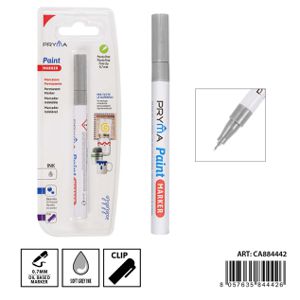 MARCADOR DE TINTA PONTA FINA 0.7MM PRATA