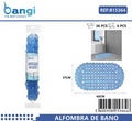 Tapete de Banho formato oval azul transparente 37*66