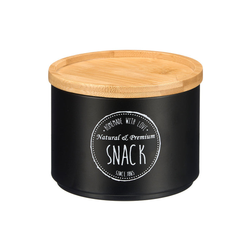 BAMBOO LID STACKABLE JAR