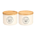 BAMBOO LID STACKABLE JAR