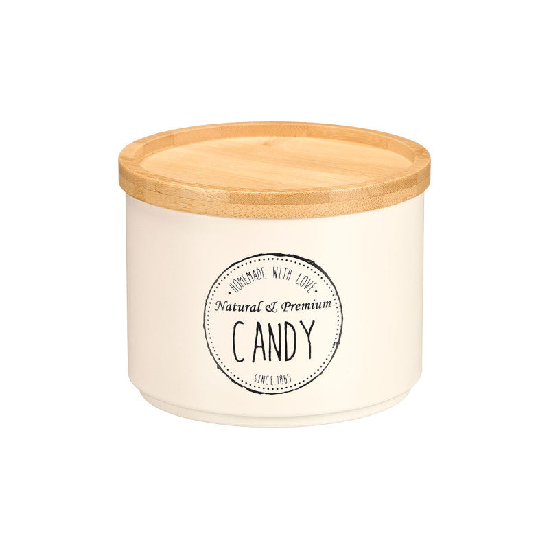 BAMBOO LID STACKABLE JAR