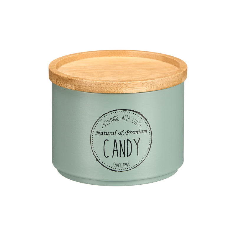 BAMBOO LID STACKABLE JAR