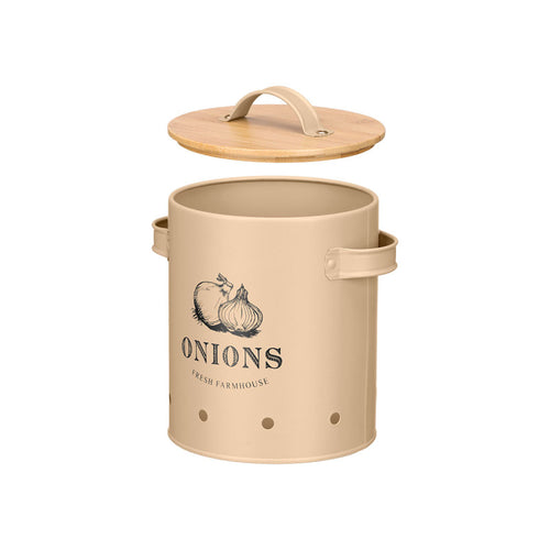 SUPORTE PARA CEBOLAS DE BAMBU BEIGE
