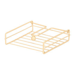 SUPORTE PARA GUARDANAPOS EM AÇO BEGE