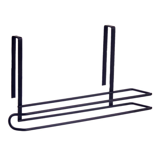 SUPORTE DE ROLO DE COZINHA EM METAL PRETO