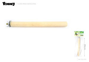 Pau de madeira grosso 2.0 * comprimento 20 CM para gaiola de pássaros