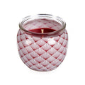 Porta-Vela Vidro Com Vela Aromática Maçã