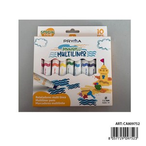 MARCADOR MULTILINHA 10 CORES